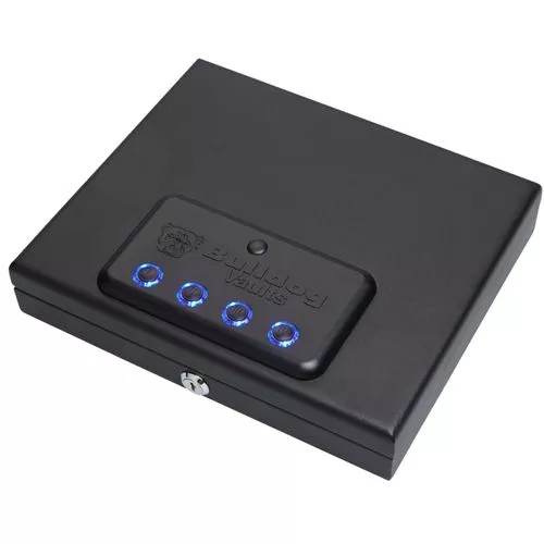 Bulldog BD4055L Magnum Top Load Vault Access Code/Key Entry Black Powder Coat Steel LED Keypad