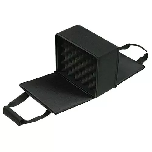 Bulldog BD522 Hard-Sided Pistol Case made of Water-Resistant Nylon with Black Finish, Fur Lining, Egg Crate Foam, Velcro Accessory Pocket & Double Locking Zipper Holds up to 4 Handguns 11" x 9" x 6" Interior Dimensions