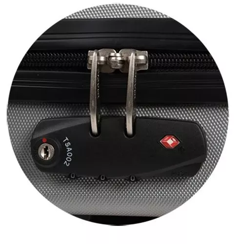 Bulldog BD580 Double Molded Pistol Case made of ABS Polymer with Gray Finish & Black Trim, TSA Lock, Egg Crate Foam & Heavy-Duty Zipper Holds up to 4 Handguns