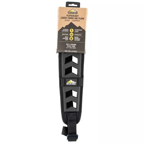 Butler Creek 190034 Featherlight Sling 3" W x 22"-36" L Adjustable Black Foam for Rifle