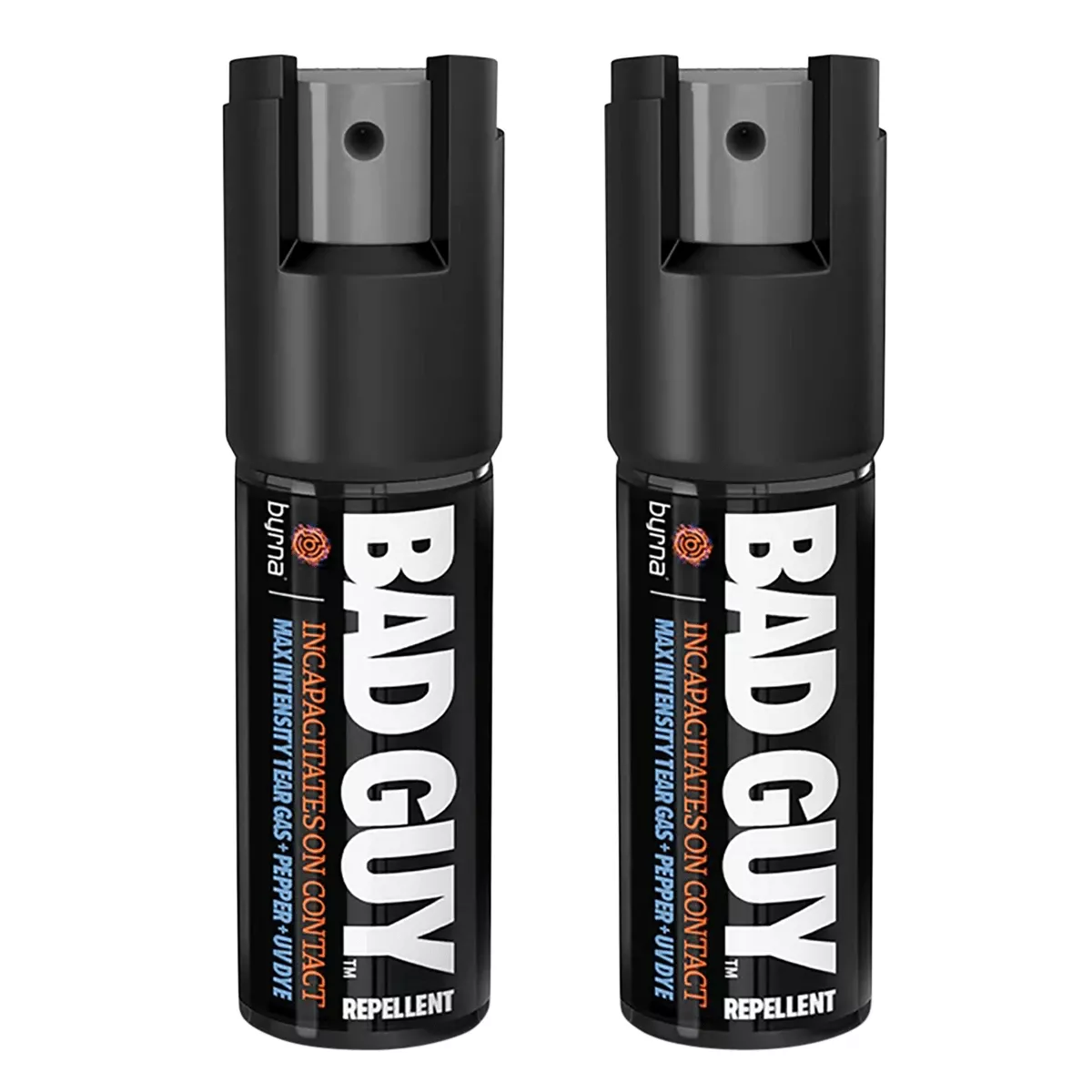 Byrna Technologies BGR02104 BGR Max Capsaicin UV Dye Range 8-15 ft Black Canister 2 Cans