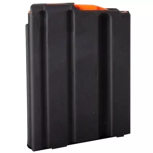 C Products Defense Inc 5X23041188CPD DURAMAG SSBlack with Orange Follower Detachable 5rd for 223 Rem, 300 Blackout, 5.56x45mm NATO AR-15