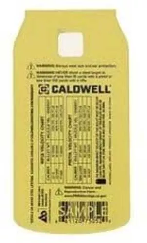 Caldwell AR500 1/4 Rimfire/Handgun Soda Can Target Yellow