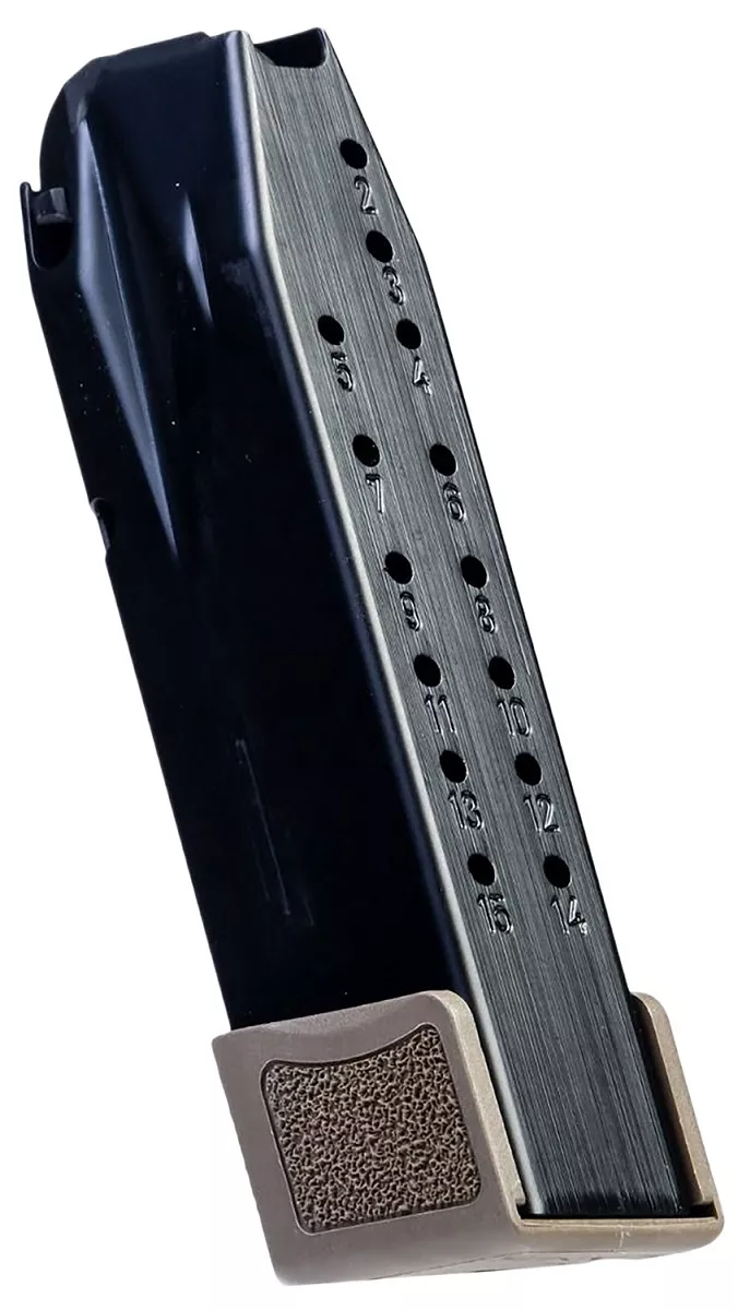 Canik MC9 15rd 9mm Luger Caliber Flat Dark Earth Steel Magazine - MA2278D