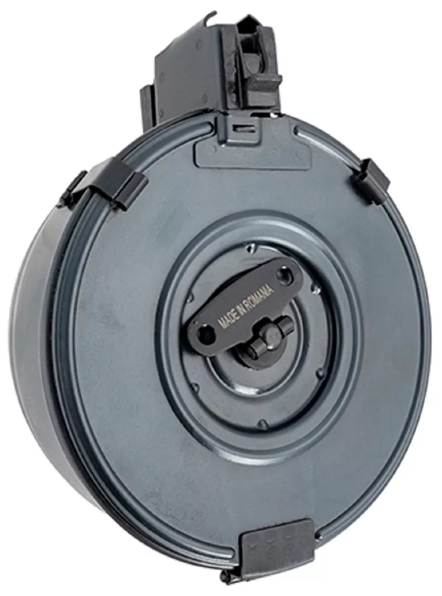 Century Arms AK 75rd 7.62x39mm Caliber Drum For AK-Platform Black Polymer Magazine - MAAK78B