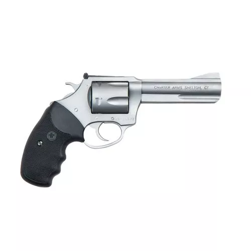 Charter Arms 73546 Mag Pug Target 357 Mag 5rd 4.20" Overall Stainless Steel with Black Rubber Grip