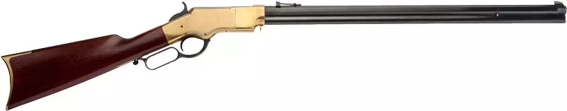 Cimarron 1860 Henry Civilian 44-40 Win 24" 12+1 Lever-Action Rifle - Brass Frame, Blued Walnut
