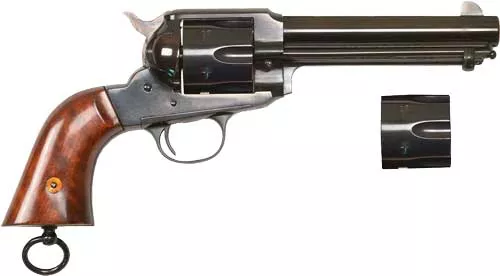 Cimarron 1890 Police 45 Long Colt / 45 ACP 5.5" 6-Shot SAO Revolver - Blued
