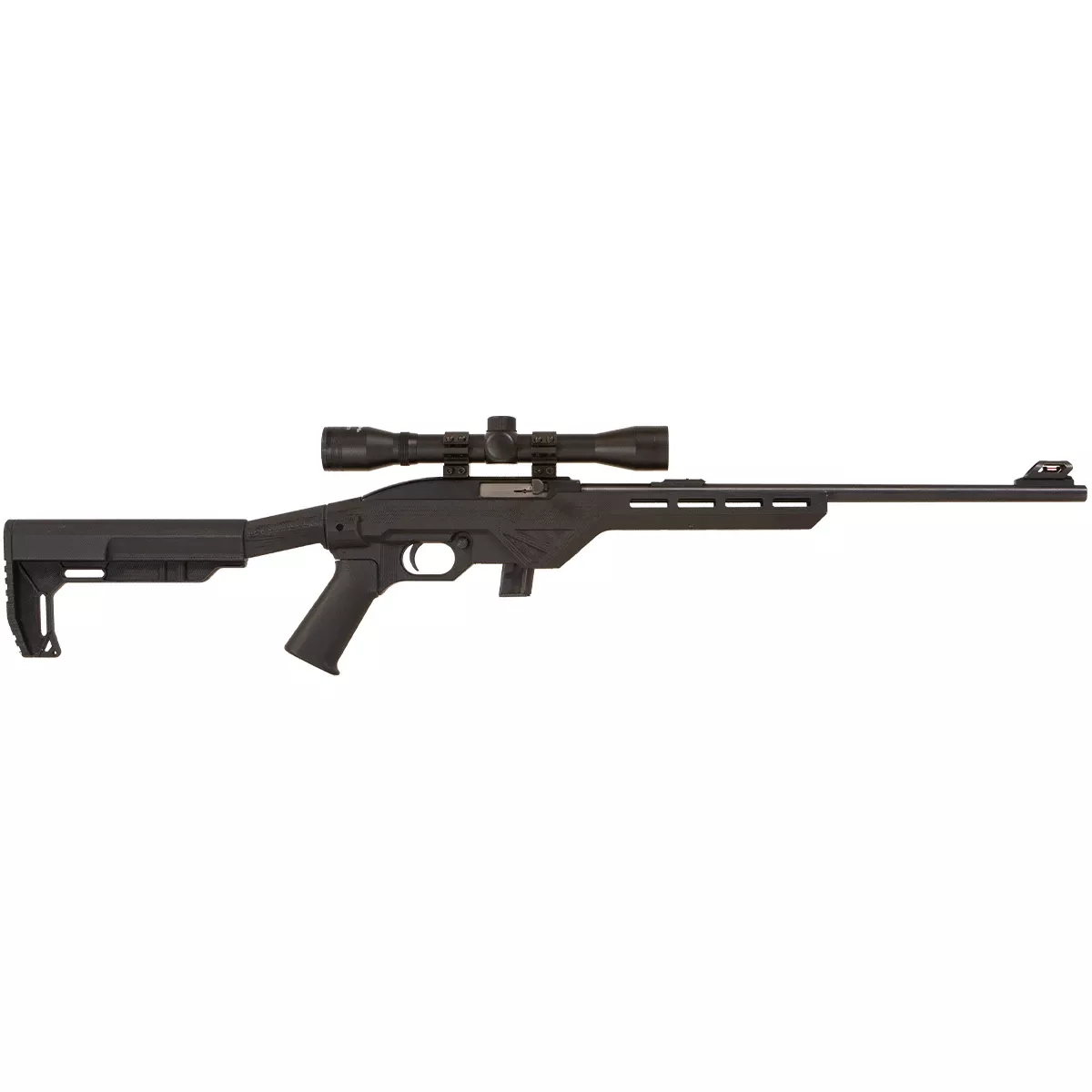 Citadel CIT22LRBMM Trakr Full Size 22 LR 10+1 18" Blued Steel Barrel, Black Steel Receiver, Black Synthetic Stock, Nikko Stirling Mountmaster