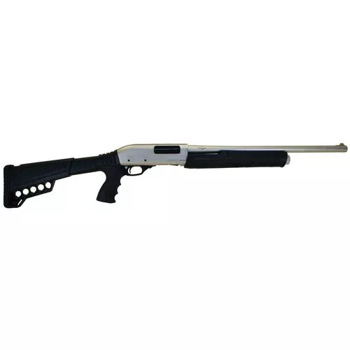 Citadel FRPAX1220NKL CDP Force Tactical Pump 12 Gauge 3+1 3" 20" Silver Marinecote Barrel, Steel Receiver w/Silver Marinecote Finish, Synthetic Pistol Grip Stock