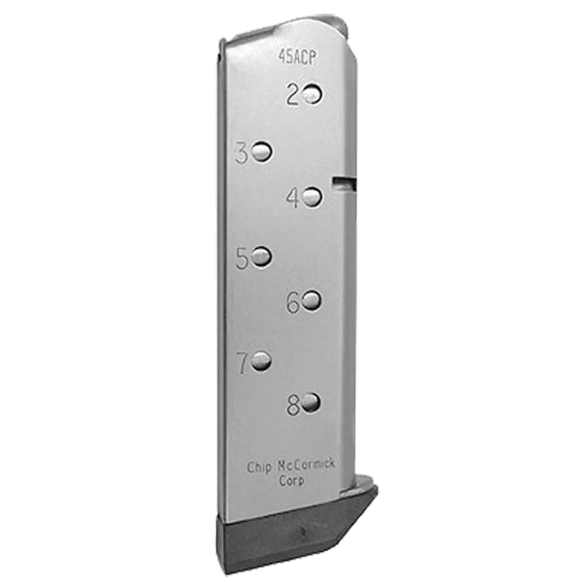 CMC Products Match Grade 8rd 45 ACP Caliber Fits 1911 Government Stainless/Black Magazine - MMG45FS8P