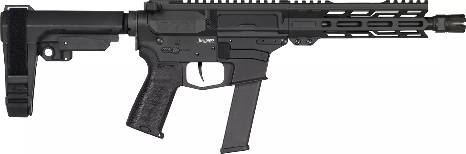 CMMG 40A330FAB Banshee MKGS 40 S&W 22+1 8″ Black Nitride Medium Taper Threaded Barrel, EML 7″ M-LOK Handguards, Black Armor Cerakote Aluminum Picatinny Rail Receiver, CMMG Zeroed Grips, Ambidextrous