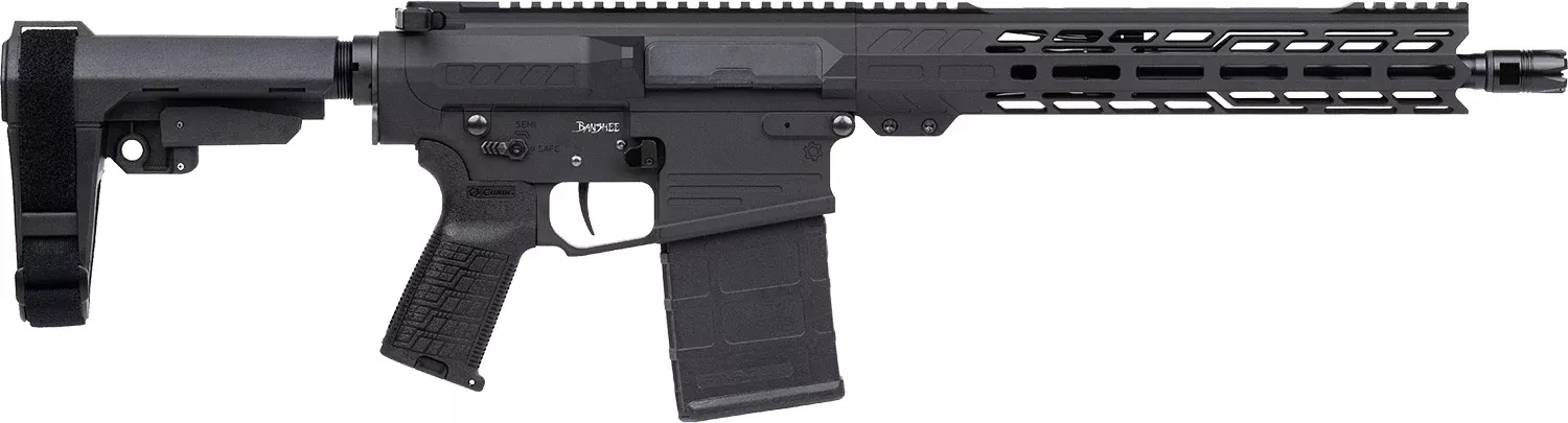 CMMG Banshee MK3 8.6 Blackout 12.5" 20+1 Semi-Auto Pistol - Armor Black w/RIP Brace