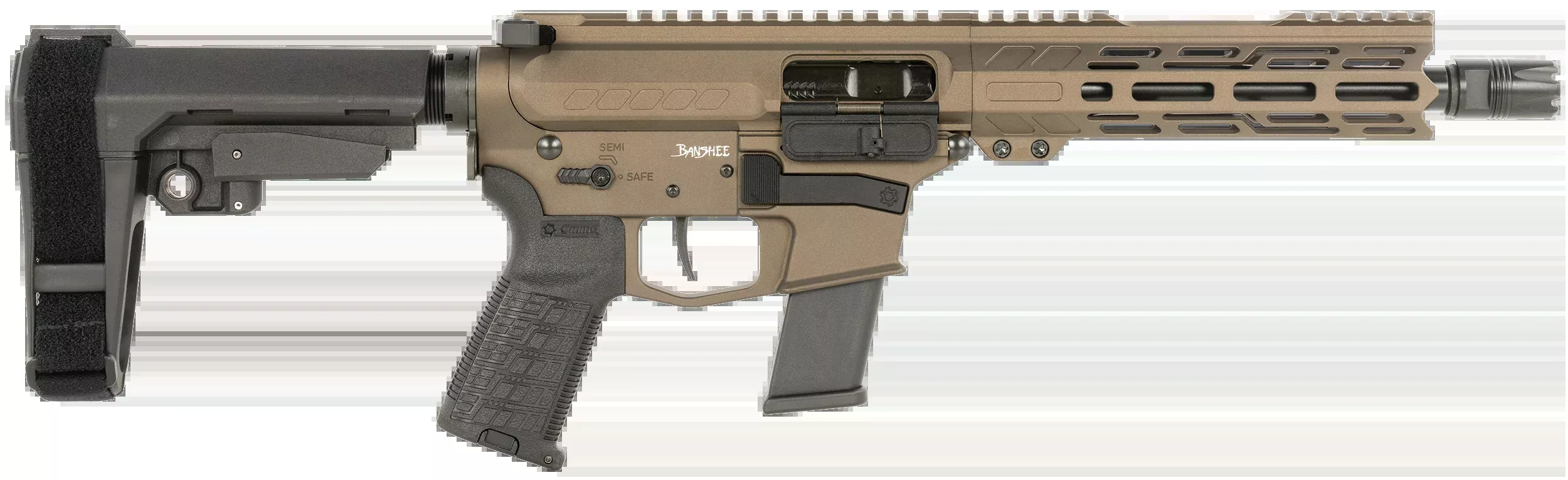 CMMG Banshee MKG .45 ACP 8" 13+1 Semi-Auto Pistol - Midnight Bronze