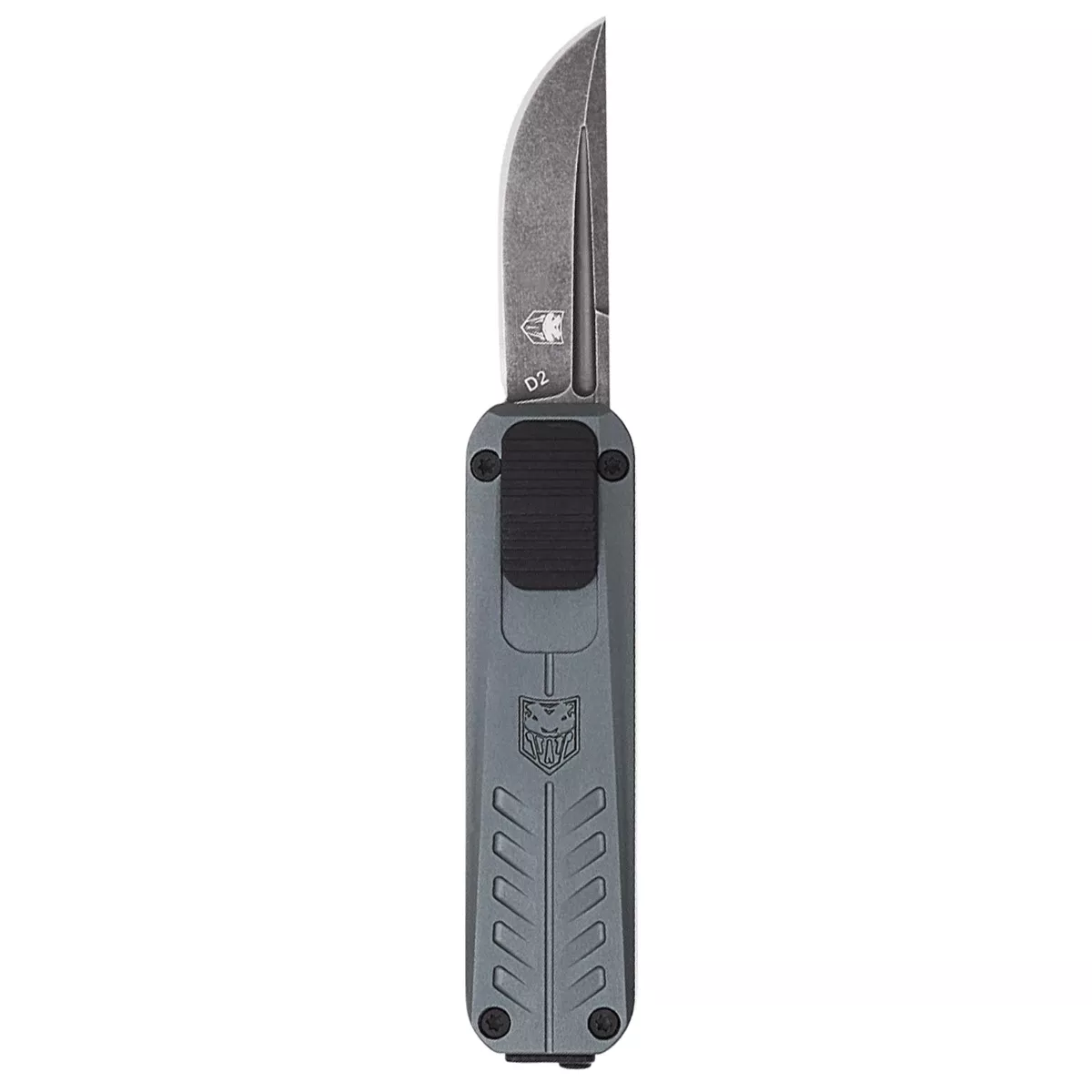 CobraTec Knives CALI928SBGRYDNS California 928SB 1.75" OTF Drop Point Knife