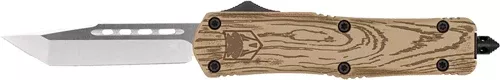 CobraTec Knives FS-3 Medium 3" OTF D2 Tanto Wood Grain Cerakote