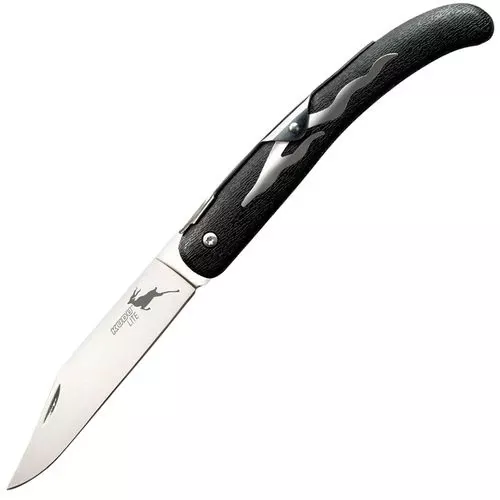 Cold Steel CS20KJ Kudu .177 Pellets 4.25" Folding Plain 5Cr15MoV Stainless Steel Polished Blade Zy-Ex Black Woodgrain Handle