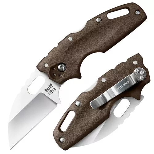 Cold Steel CS20LTF Tuff Lite2.50" Folding Wharncliffe Plain Japanese AUS-8A SS Blade Griv-Ex Flat Dark Earth Handle