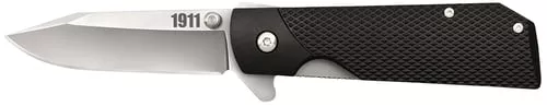 Cold Steel CS20NPJAAZ 19113" Folding Clip Point Plain 4034 SS Blade Black Textured Griv-Ex Handle Includes Pocket Clip