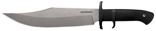 Cold Steel CS39LSWBA Marauder9" Fixed Bowie Plain Stone Washed AUS-8A SS Blade/Black Kray-Ex Handle Includes Sheath