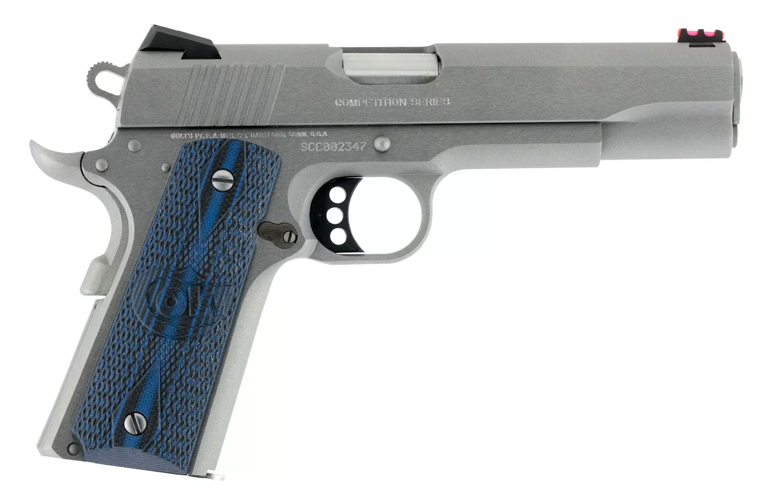 Colt Mfg 1911 Competition 70 Series .45 ACP 5" 8+1 Semi-Auto Pistol - Stainless