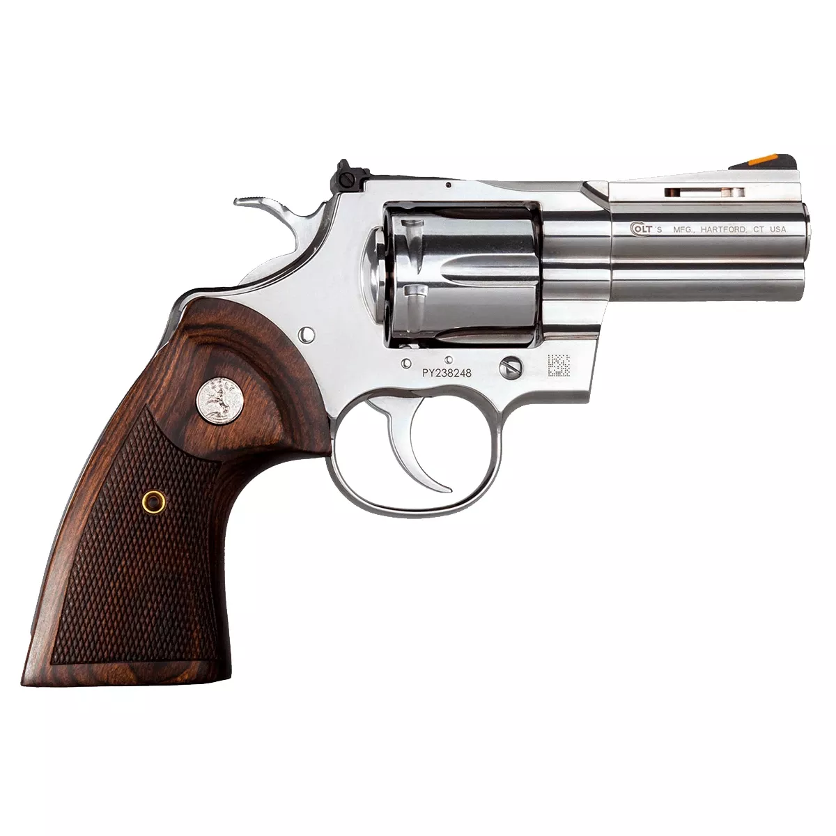Colt Python 38 Special 357 Mag 6 Shot 3" Stainless Revolver Pistol-PYTHONSP3WTS