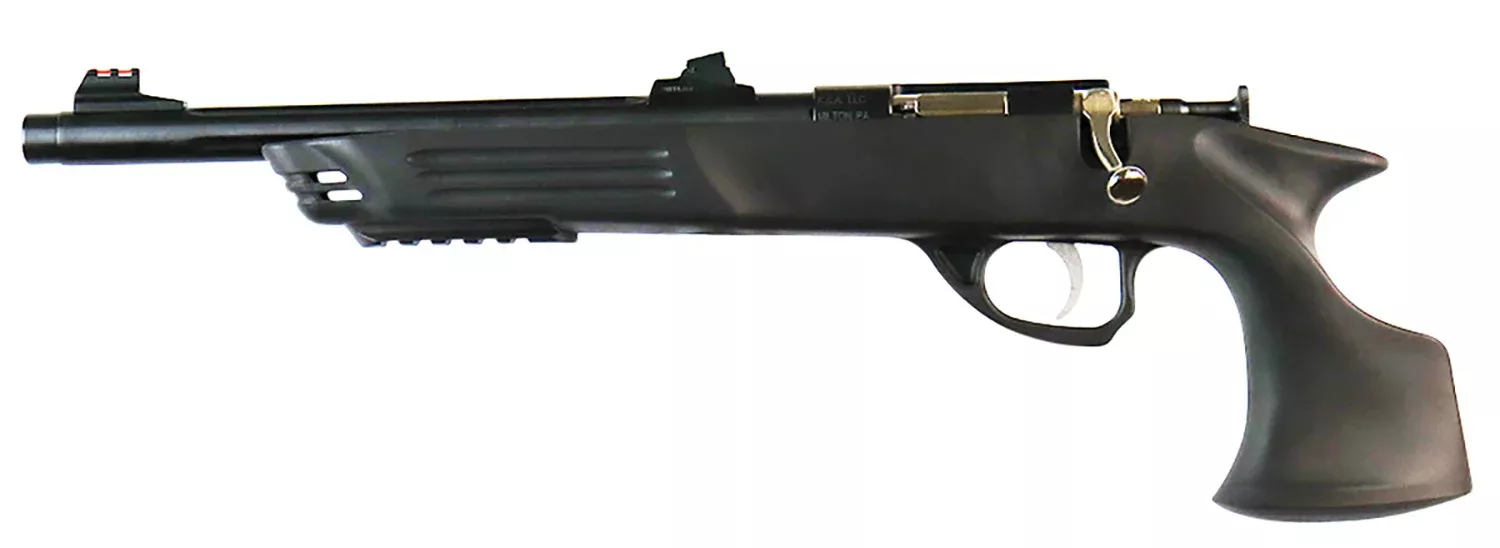 Crickett KSA693 Adult 22 LR 10.5" 1-Rd Bolt Action Pistol - Blued/Black Synthetic Threaded