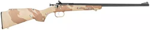 Crickett My First Rifle Gen2 22 LR 1rd 16.13" Blued Single Shot Barrel, Drilled & Tapped Receiver, Tan w/Black Webbing Fixed Synthetic Stock