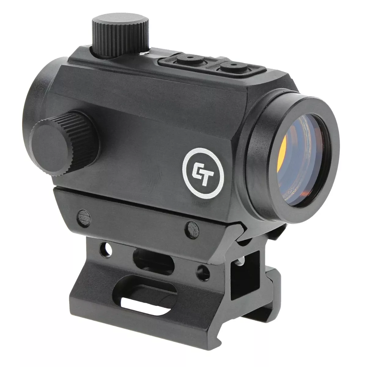 Crimson Trace CTS-25 Compact 4 MOA Illuminated Red Dot Reticle, 1x20mm, Matte Black - 0102030