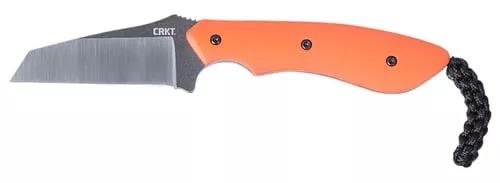 CRKT 2399 S.P.I.T.2.29" Fixed Plain Satin Stonewashed 8Cr13MoV SS Blade/Orange G10 Handle Includes Sheath