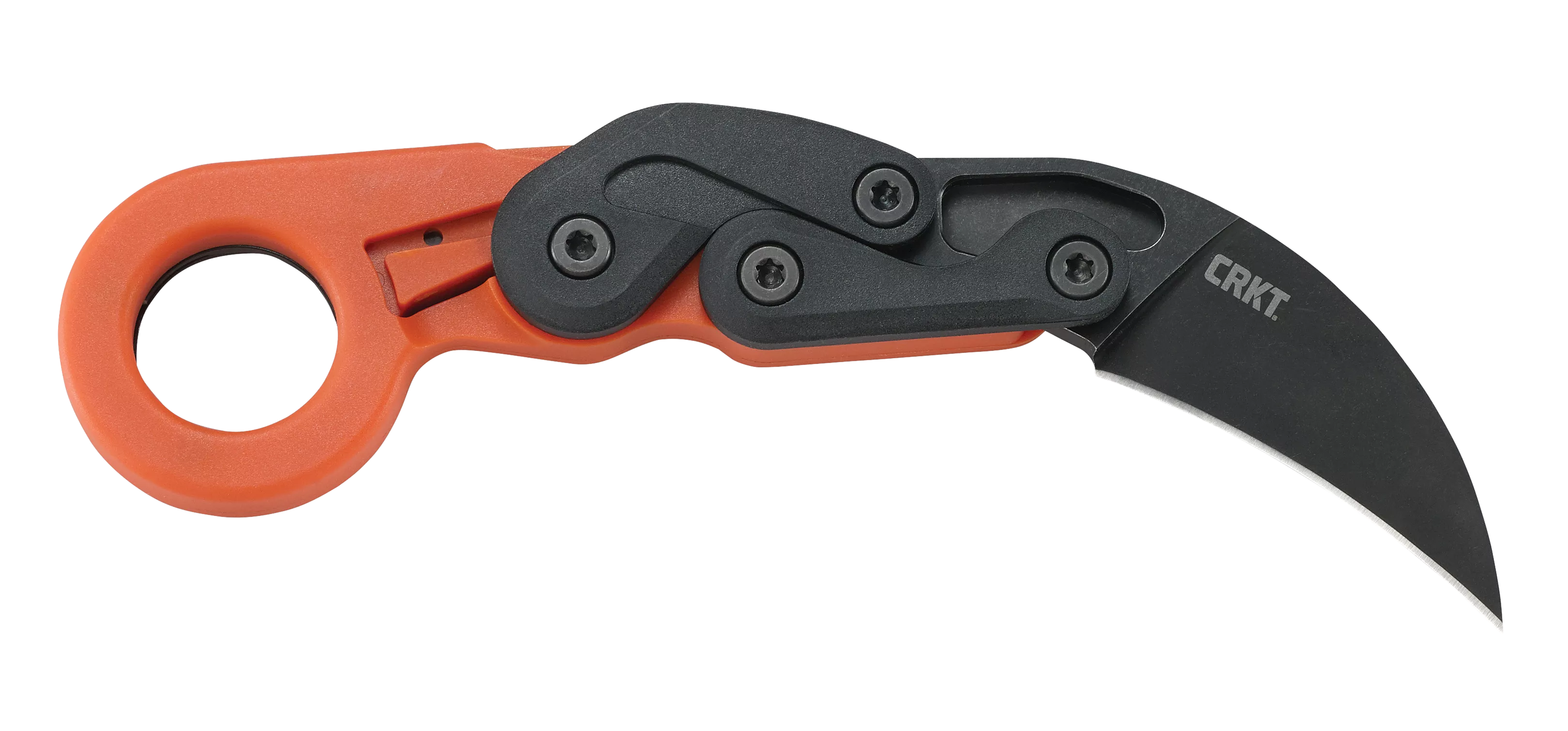 CRKT 4041O Provoke2.47" Folding Plain Black Stonewashed 4116 Stainless Steel Blade/Orange Grivory Handle Includes Pocket Clip