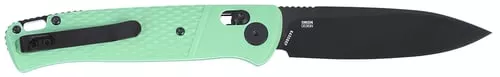 CRKT K430BKP CounterpartEDC 3.38" Folding Drop Point Plain Black Oxide 12C27 Sandvik SS Blade, Aqua Textured GRN Handle