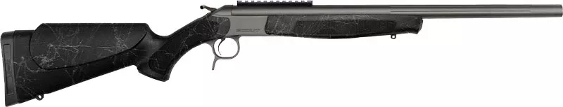 CVA Scout TD 350 Legend 20" 1-Rd Break Action Rifle - Tungsten Cerakote Black Web