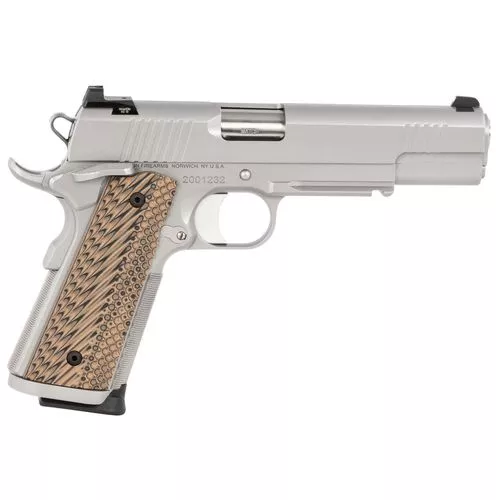 Dan Wesson 01807 Specialist9mm Luger 5" 10+1 Stainless Steel Black & Brown G10 Grip