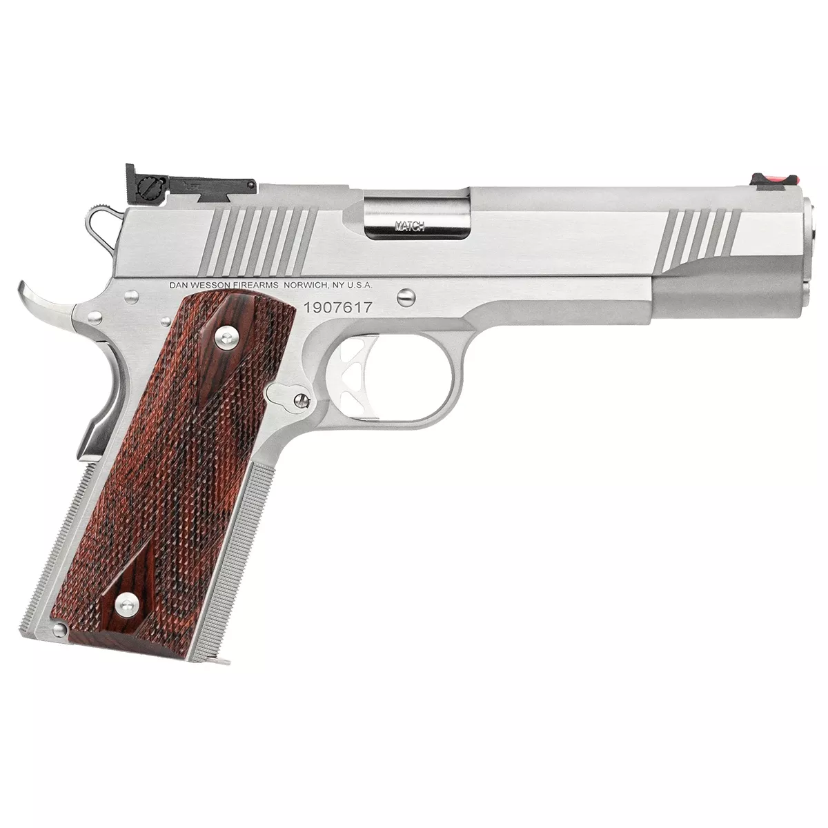Dan Wesson 01943 Pointman PM-45 45 ACP 5" 1911 Stainless Steel Cocobolo Grip