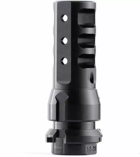 Dead Air Armament Key Mount Muzzle Brake 45 Caliber .578X28 Nitride Finish Black DA160