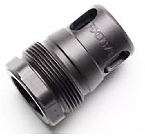 Dead Air RXD674 XRF Xeno Rimfire Muzzle Brake Black Nitride 17-4Ph Stainless Steel 1/2"X28 Threads 1.16" OAL 0.81" Diame