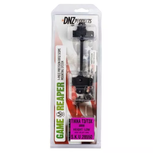 DNZ 28550 Game Reaper Scope Mount/Ring Combo Matte Black Tikka T3/T3x 30mm Tube Aluminum Rifle