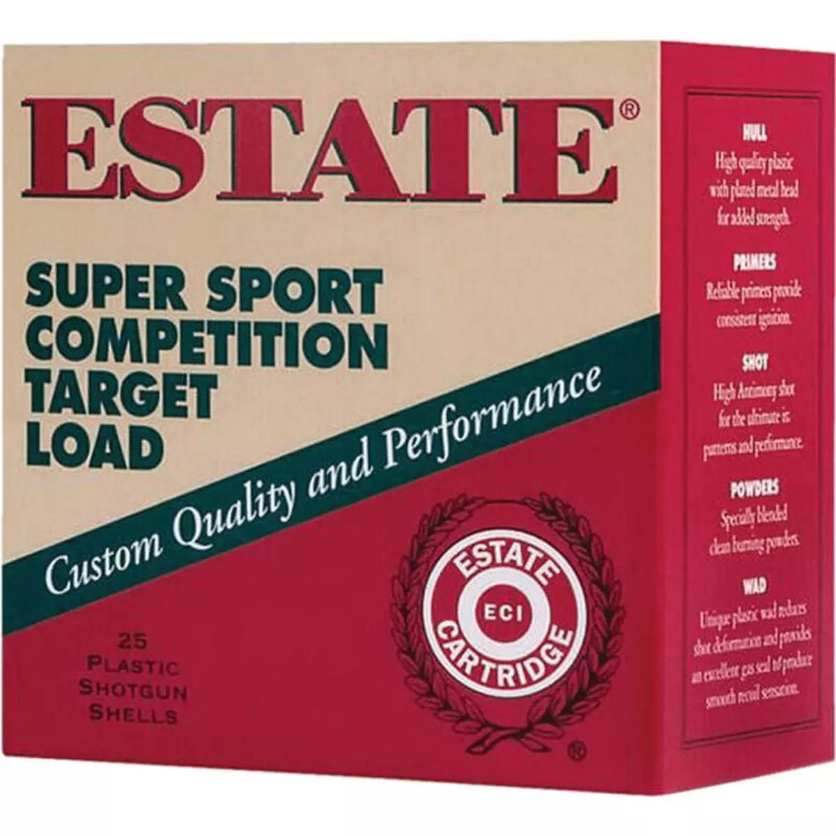 Estate Super Sport 20 Gauge 2.75" 7/8oz 7.5 Shot 25rd Box