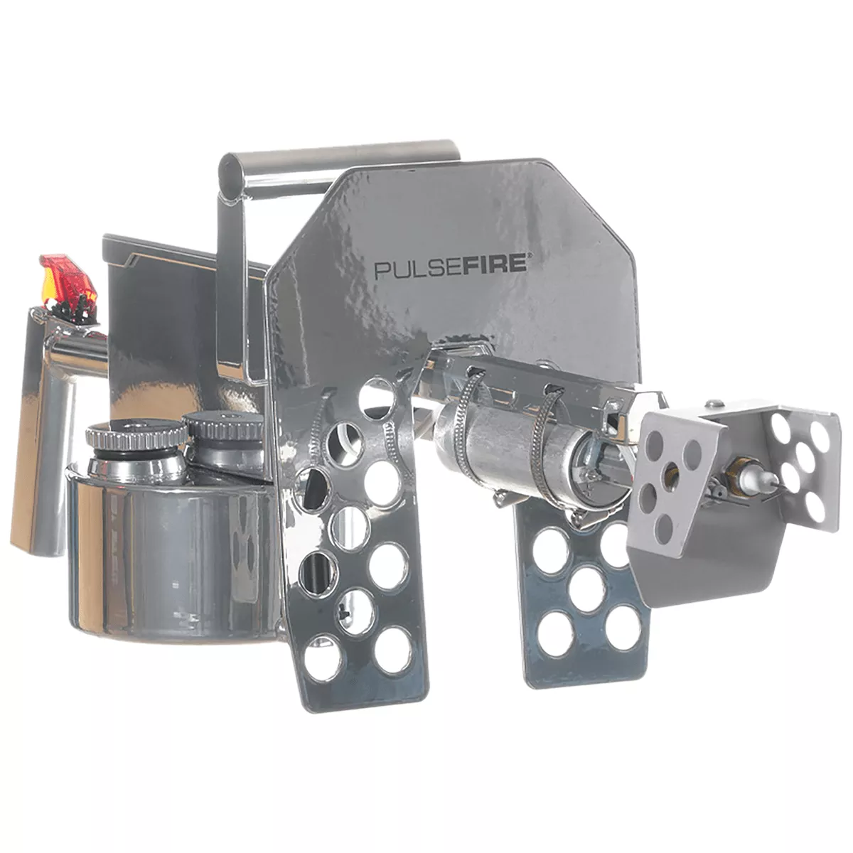 Exothermic Technologies PFLRTSILV Pulsefire LRT Mirror Silver Aluminum/Brass/Viton 25 ft Flame Range 25.70" Long Fuel Gasoline/Gasoline, Diesel Mix Includes Battery/Battery Charger