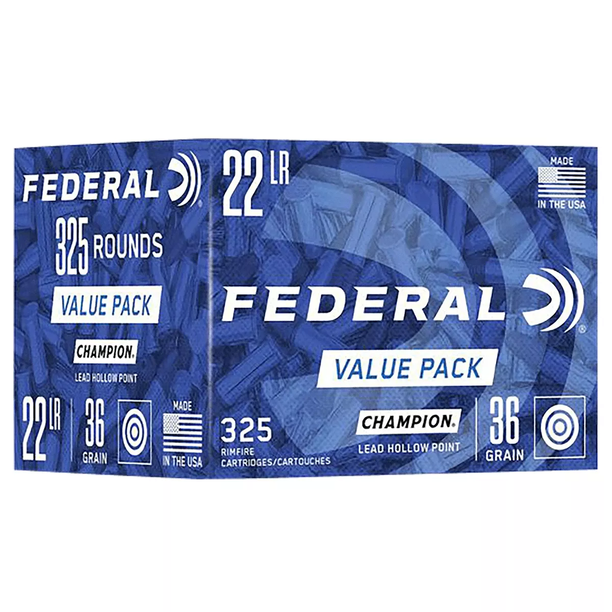 Federal 749 Champion Value Pack 22 LR 36 gr Rimfire Ammo 325 Per Box