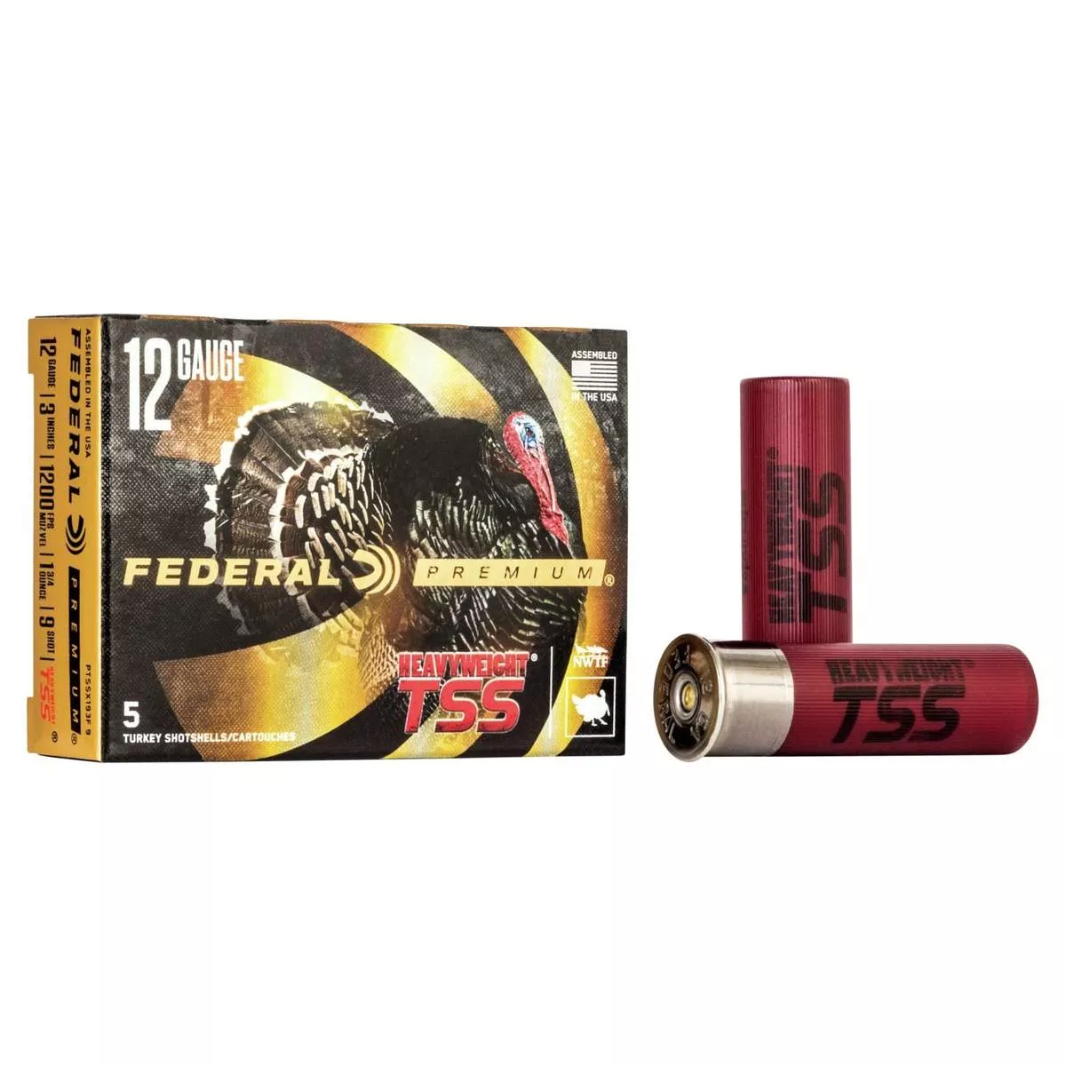 Federal Heavyweight TSS 12ga 3″ 1-3/4oz 1200 fps #9 5/ct