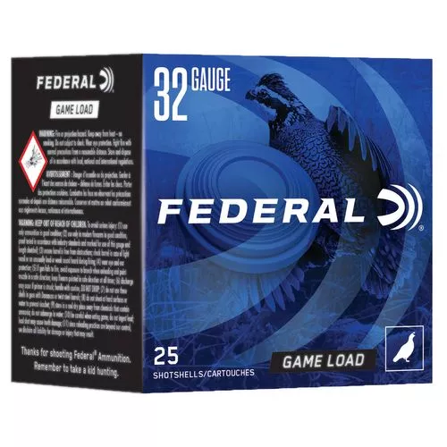 Federal N1328 Game Load32 Gauge 2.50" 1/2 oz 8 Shot 25 Bx/ 10 Cs
