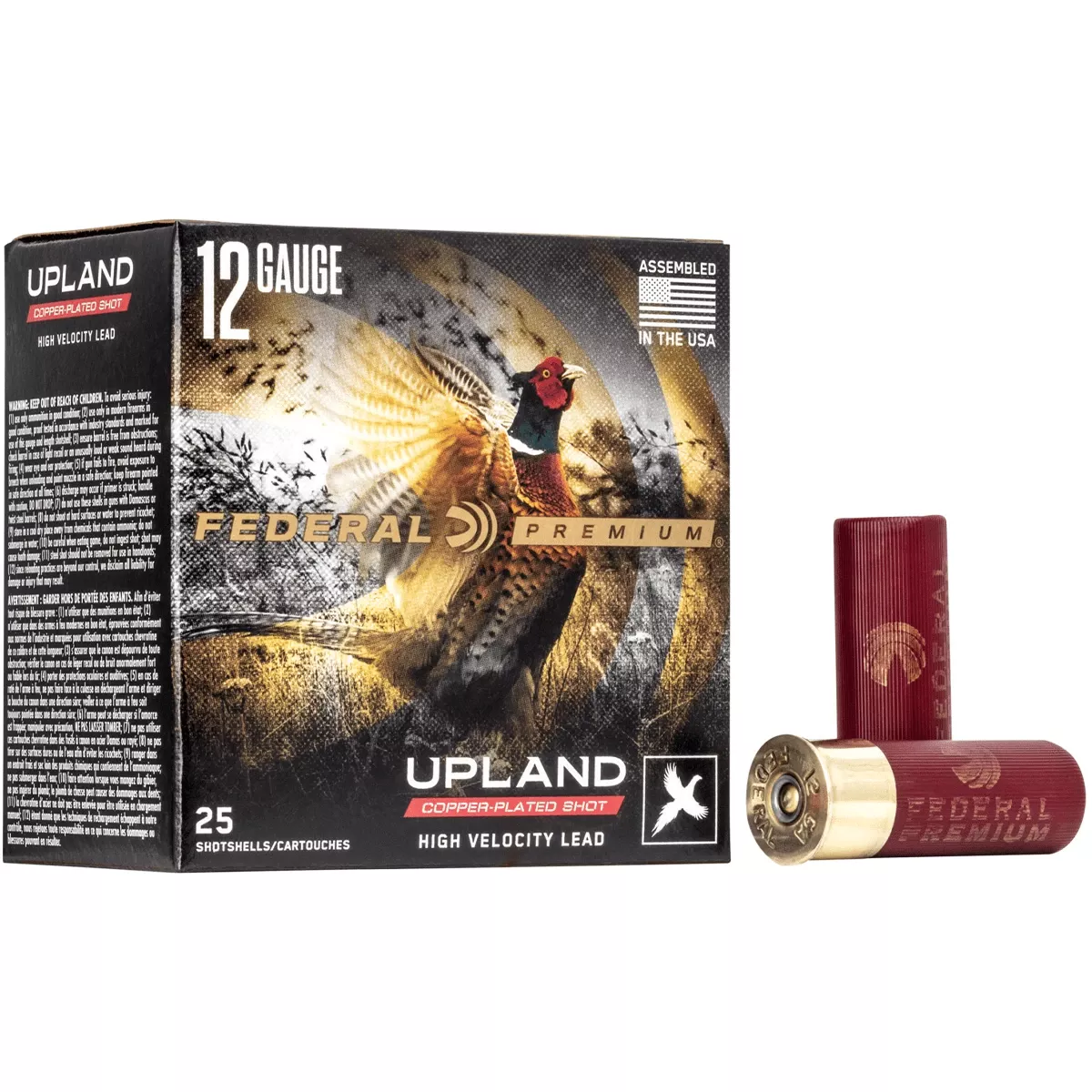 Federal P1284 Premium Wing-Shok High Velocity 12 Gauge 2.75" 1 1/8 oz 4 Shot 25 Per Box