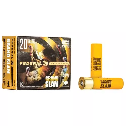 Federal PFCX258F5 Grand Slam Premium Turkey 20 Gauge 3" 1 5/16 oz 5 Shot 10 Bx/ 50 Cs