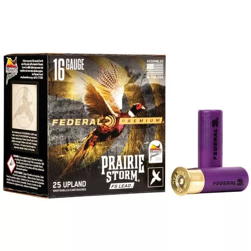 Federal PFX164FS5 Prairie Storm16 Gauge 2.75" 1 1/4 oz 5 Shot 25 Bx