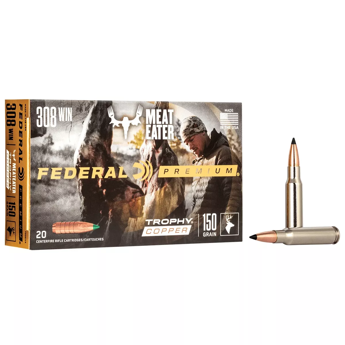 Federal Premium 308 Win 150 gr Trophy Copper 20 Per Box