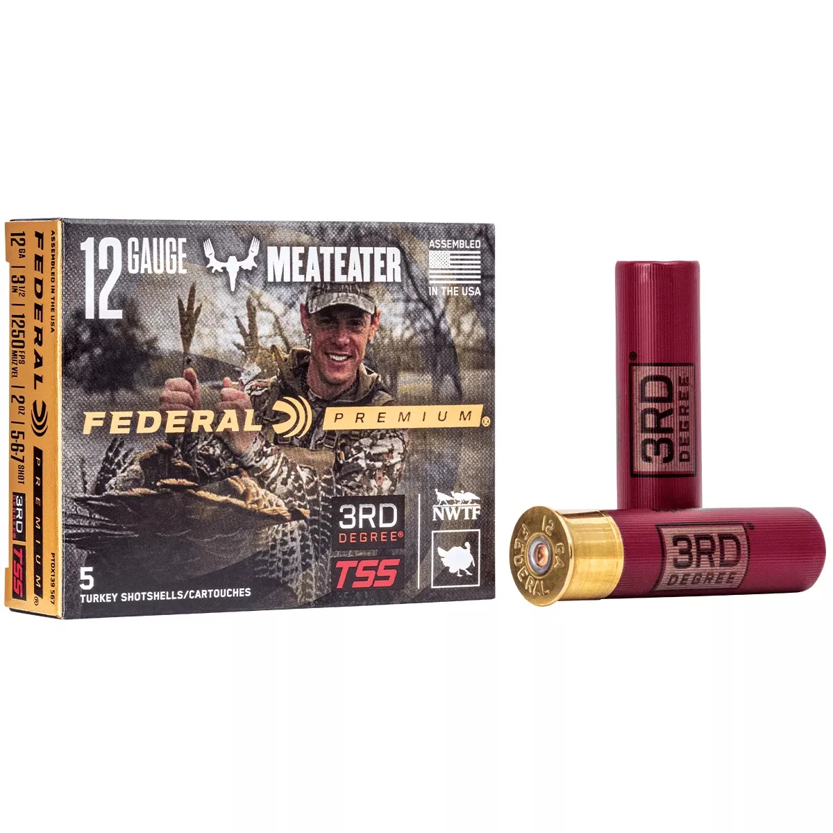 Federal PTDX139567 3rd Degree TSS 12 Gauge 3.50" 2 oz 6 Shot 5 Shot 7 Shot 5 Bx/ 50 Cs