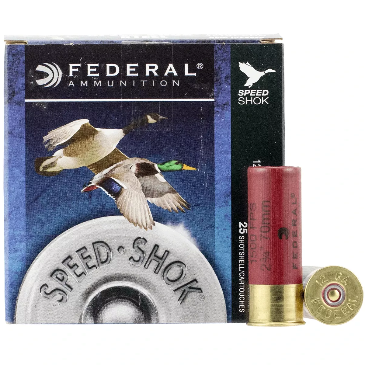 Federal WF1454 Speed-Shok 12 Gauge 2.75" 1 1/8 oz 4 Shot 25 Per Box