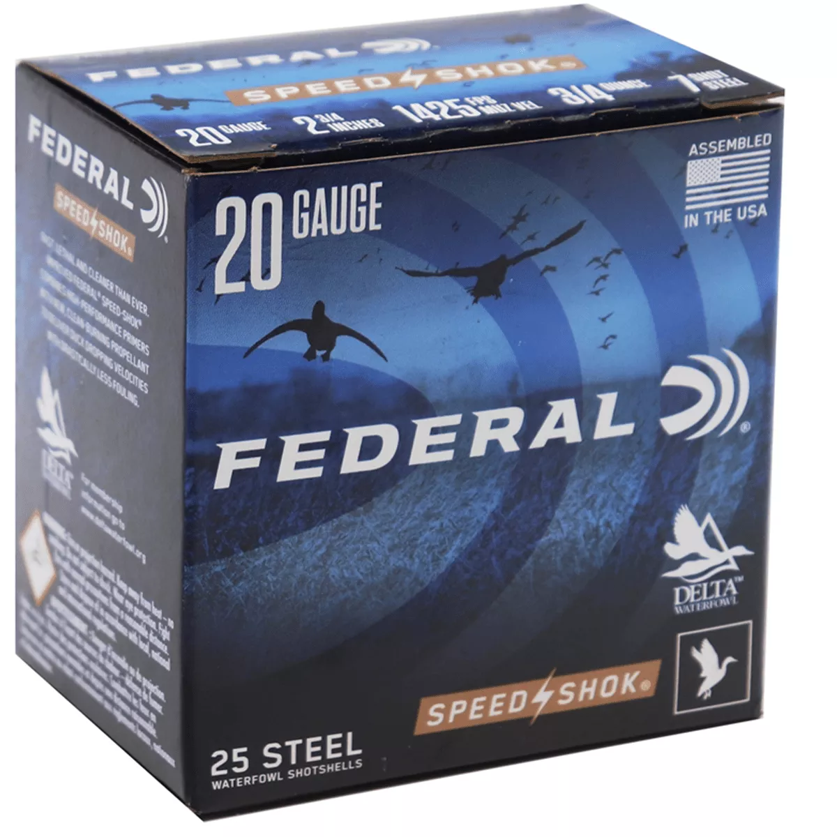 Federal WF2087 Speed-Shok 20 Gauge 2.75" 3/4 oz 7 Shot 25 Bx/ 10 Cs